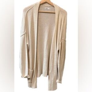 Women's Cream Cardigan Sweater XXL